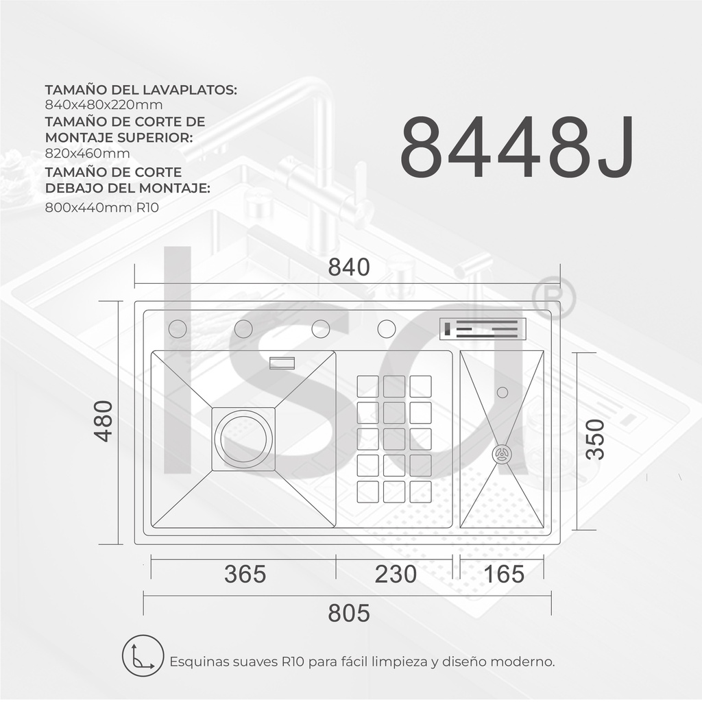 LAVAPLATOS 8448J