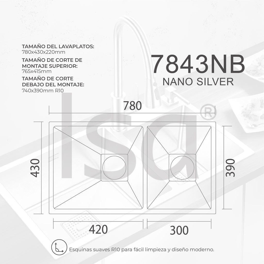 LAVAPLATOS 7843NB